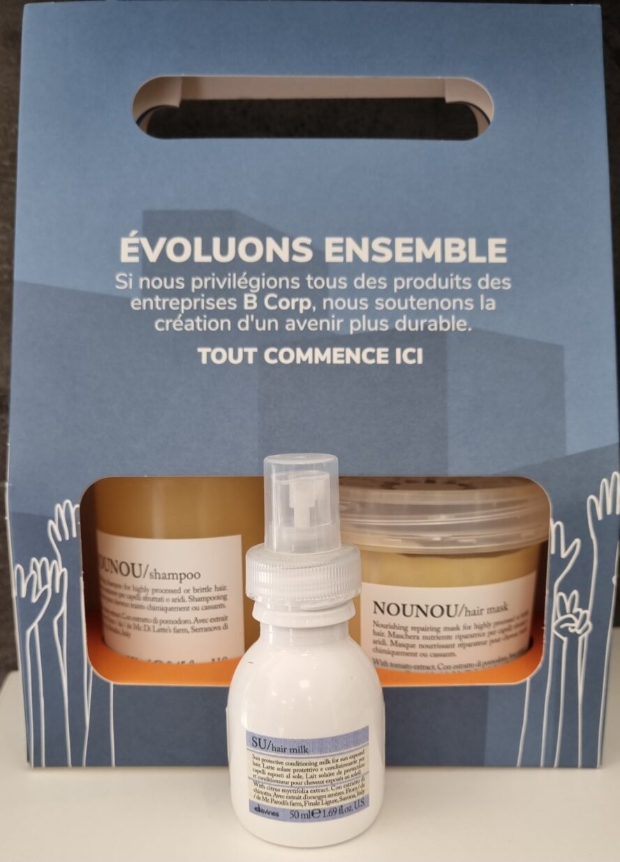 Promo 2 produits DAVINES (toutes gammes) achetés = 1 format voyage
